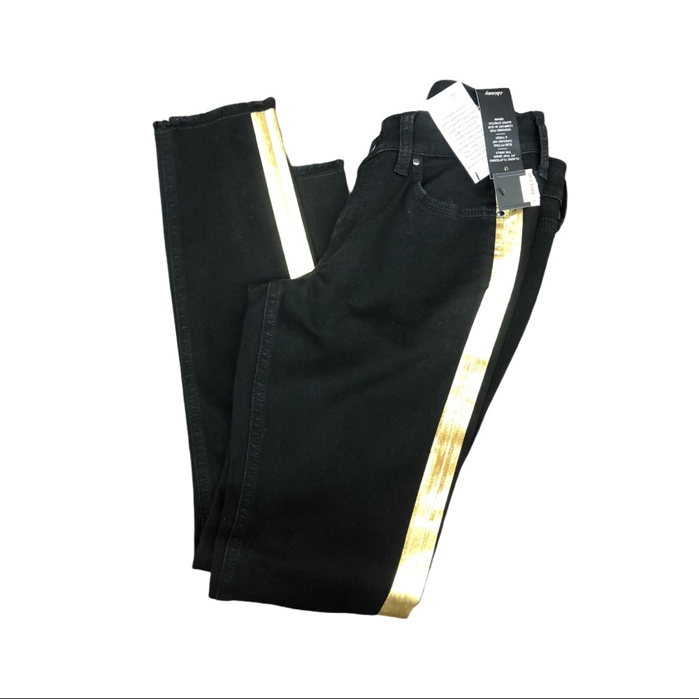 CROWN & IVY BLACK GOLD SKINNY JEANS 2